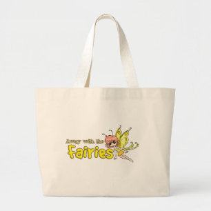 Grand Tote Bag Loin avec les fées