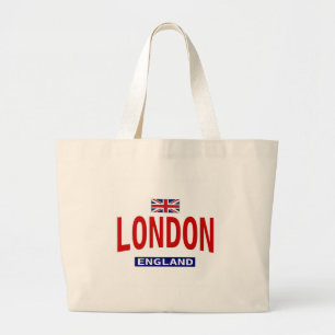 Grand Tote Bag Londres Angleterre avec le drapeau britannique