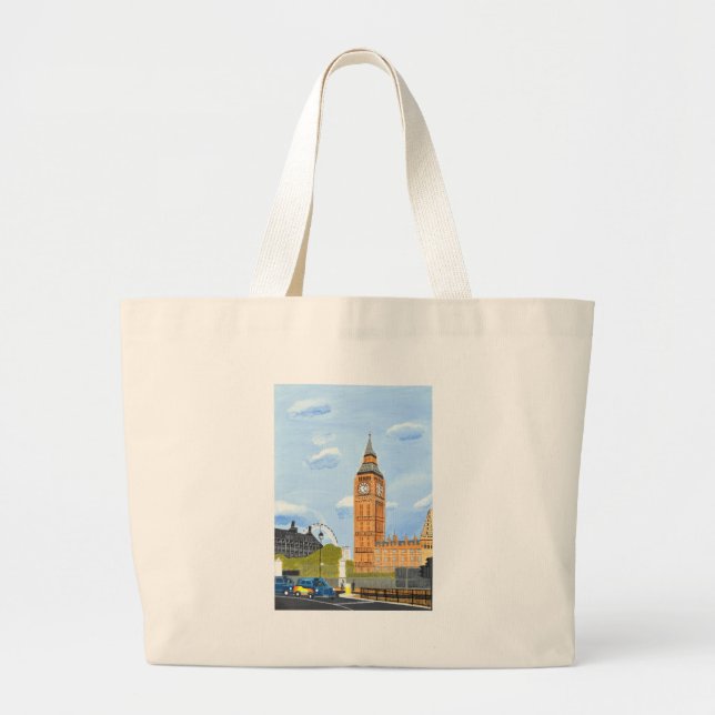 Grand Tote Bag Londres Big Ben (Devant)