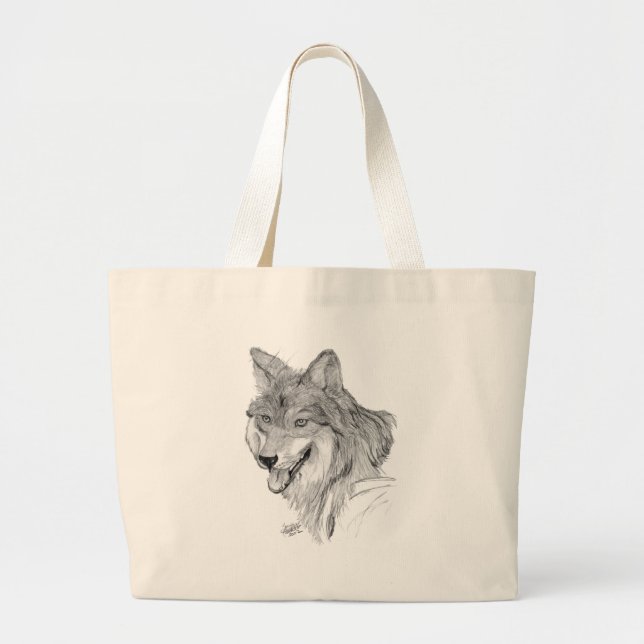 Grand Tote Bag Loup (Devant)
