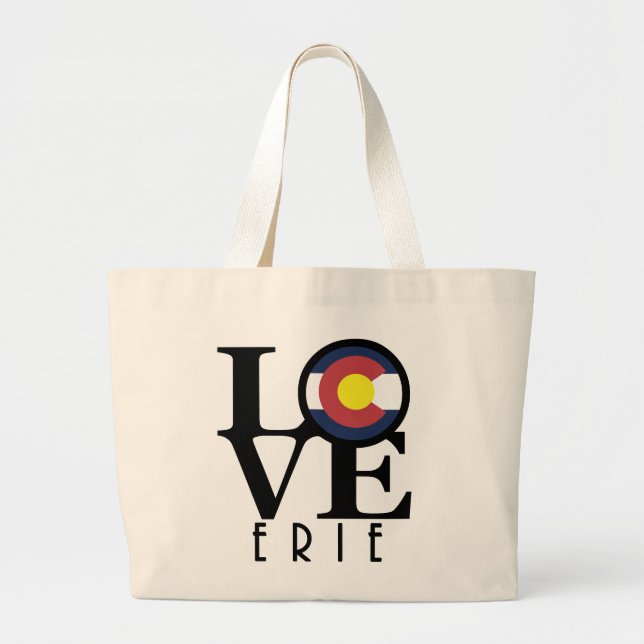 Grand Tote Bag LOVE Erie Colorado (Devant)