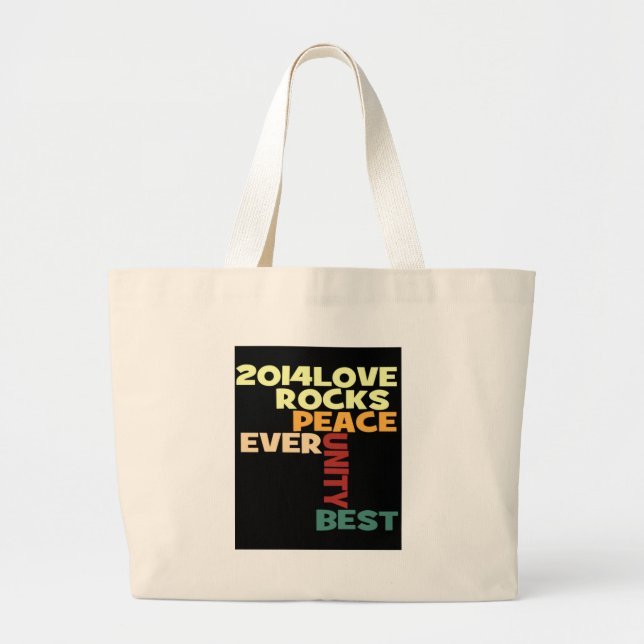 Grand Tote Bag Love Rocks (Devant)