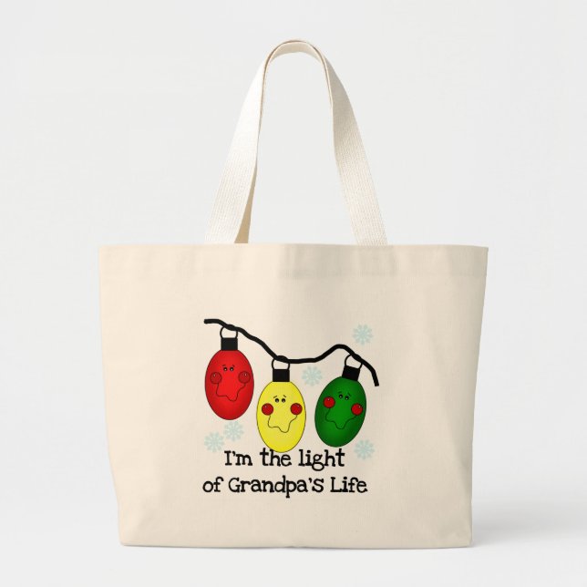 Grand Tote Bag Lumière de la vie de grand-père (Devant)