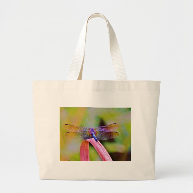 Grand Tote Bag Lumineux Arc-en-ciel rose (Devant)