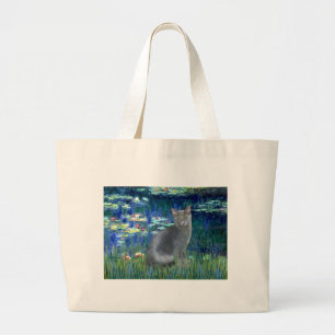 Grand Tote Bag Lys 5 - Russe Bleu chat 2
