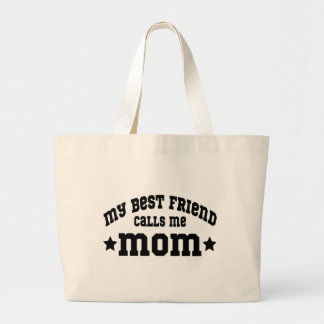 Grand Tote Bag Ma meilleure amie m'appelle Maman Fête des Mères P