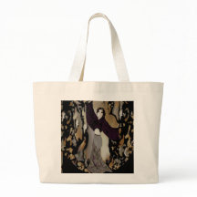 Madame Dancer sur le pourpre, or, gris de mode,