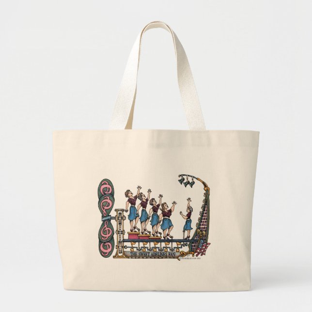 Grand Tote Bag Madame douce Singers (Devant)