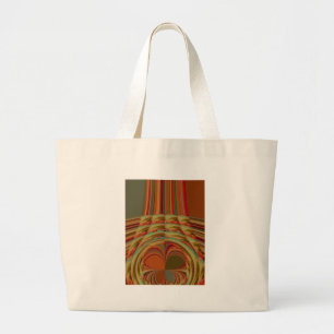 Grand Tote Bag Magnifique Africain traditionnel Golden Brown Moti