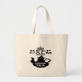 Grand Tote Bag Maintenez thé calme et de boissons
