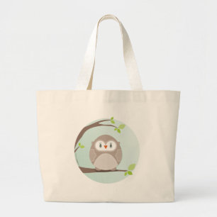 Grand Tote Bag MAISON SWEET HOME :: Chouette dans un arbre 1