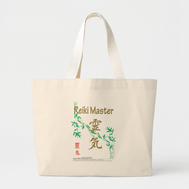 Grand Tote Bag Maître de Reiki (Devant)