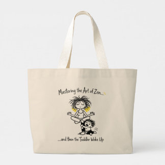 Grand Tote Bag Maîtriser Zen Maman avec le Chaos du Tout-Petit