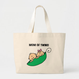 Grand Tote Bag Maman de Twins-Peas dans un Pod Tshirts et cadeaux