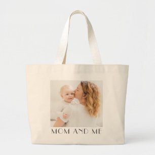 Grand Tote Bag Maman Et Moi Minimaliste Moderne Photo Chic