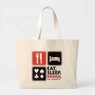 Grand Tote Bag Mangez le pont de sommeil