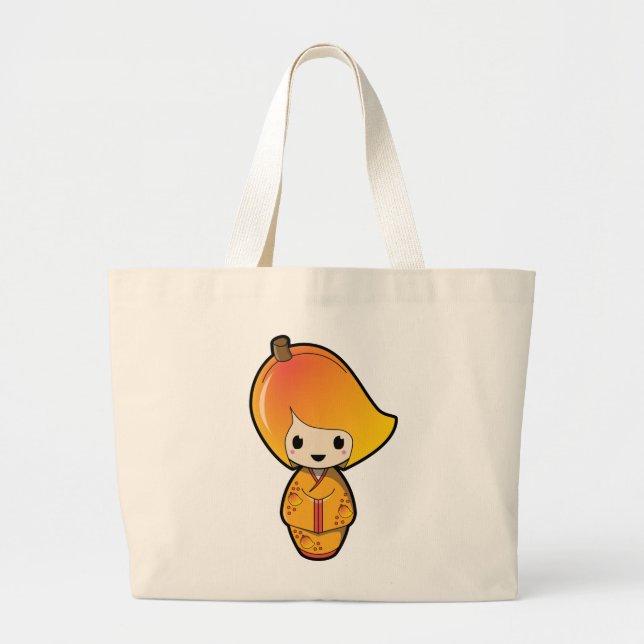 Grand Tote Bag Mango Kokeshi Doll Jumbo Fourre-tout (Devant)