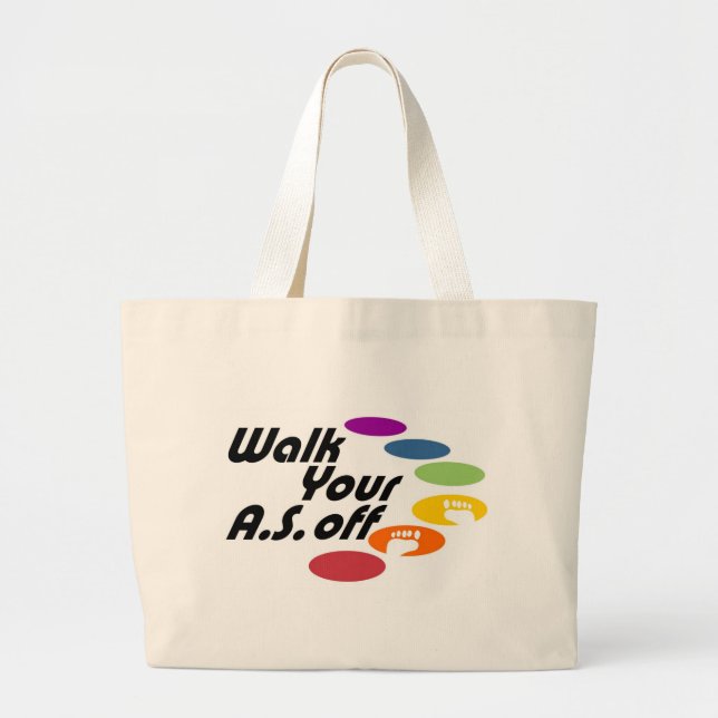 Grand Tote Bag Marchent votre A.S. Off - logo seulement (Devant)