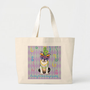 Grand Tote Bag Mardi Gras Boston Terrier