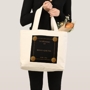 Grand Tote Bag Mariage à swirl à noeud triple celtique