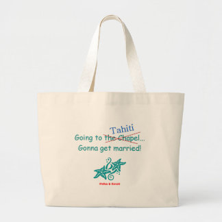 Grand Tote Bag mariage du Tahiti