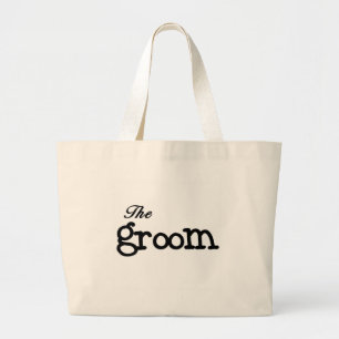 Grand Tote Bag Marié noir des textes