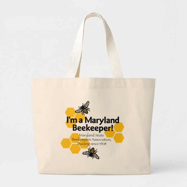 Grand Tote Bag Maryland State Beekeepers Association Tote (Devant)
