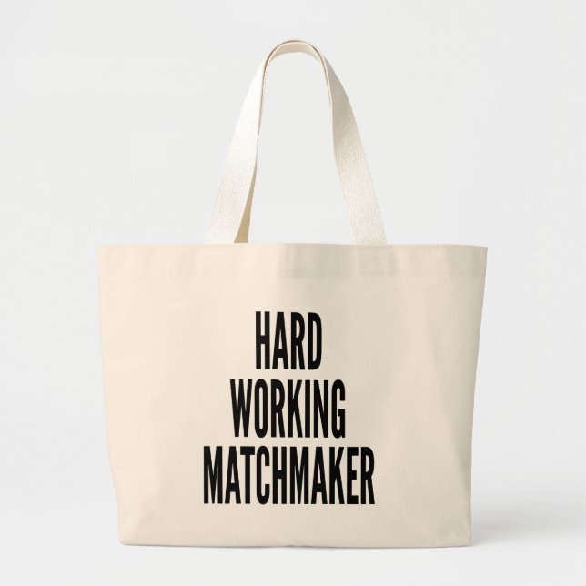 Grand Tote Bag Matcheuse de travail difficile (Devant)
