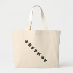 Grand Tote Bag Matrices diagonales (foncées)
