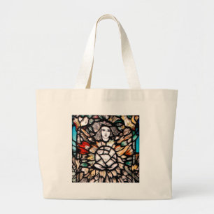 Grand Tote Bag Méditation en couleurs.