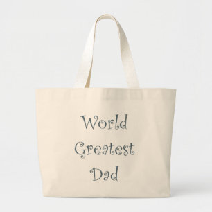 Grand Tote Bag Meilleur Père du monde