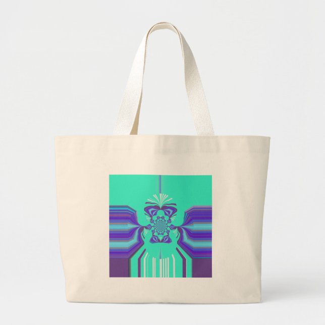 Grand Tote Bag Mélange violet Hakuna Matata (Devant)