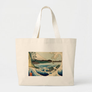 Grand Tote Bag Mer japonaise de Satta Hiroshige Art