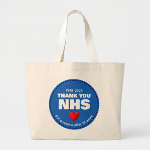 Grand Tote Bag MERCI NHS 75 ans