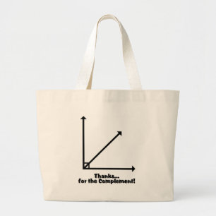 Grand Tote Bag merci pour le complément