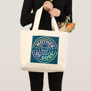 Grand Tote Bag Mère des Chiens Chiot Mère Fourrure Mama Propriéta