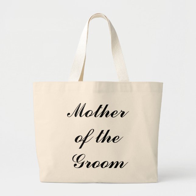 Grand Tote Bag "Mère du marié" Fourre-tout enorme (Devant)