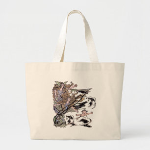 Grand Tote Bag Mermaids Vintage Victorian Illustration