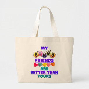Grand Tote Bag Mes Amis De Bingo Sont Meilleurs Que Votre Fourre-