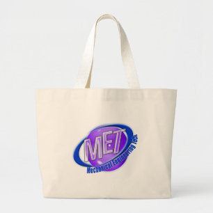 GRAND TOTE BAG MET ORB SWOOSCH LOGO MÉCANIQUE INGÉNIEUR TECHNIQUE