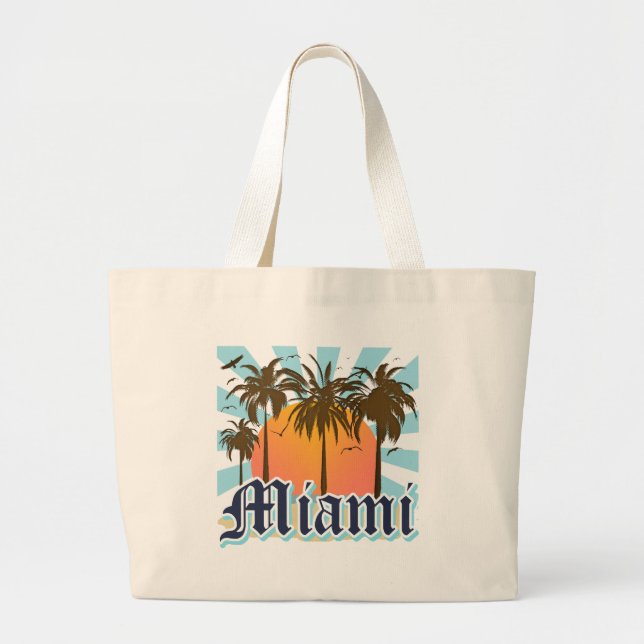 Grand Tote Bag Miami Beach la Floride FLA (Devant)