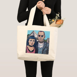 Grand Tote Bag Modern American Gothic  Art- Grant Woods Inspired