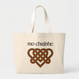 Grand Tote Bag MOIS Chridhe - mon coeur en gaélique