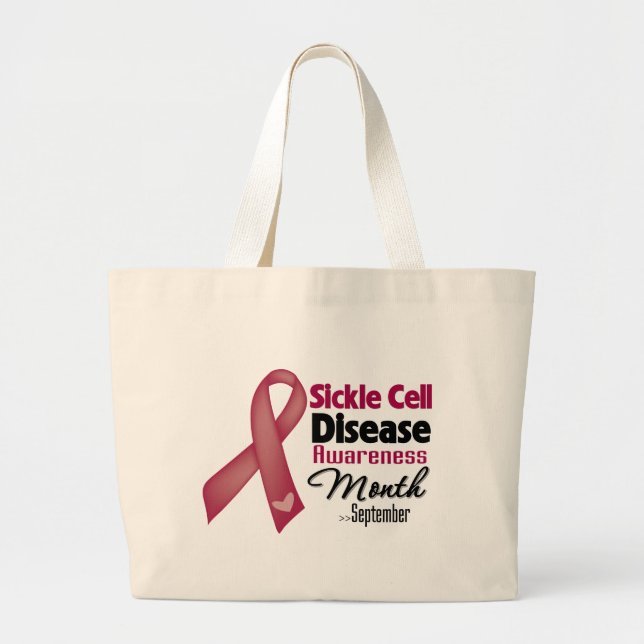 Grand Tote Bag Mois de sensibilisation aux maladies de la faucill (Devant)