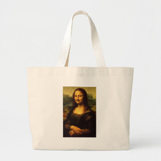 Grand Tote Bag mona lisa moustache