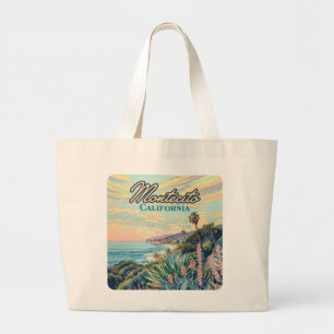 Grand Tote Bag Montecito California Père Noël Barbara Coastline