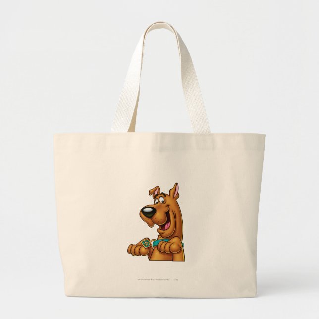 Grand Tote Bag Montez les pattes de Scooby-Doo (Devant)