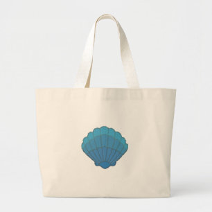 Grand Tote Bag Mosaïque Blue Seashell