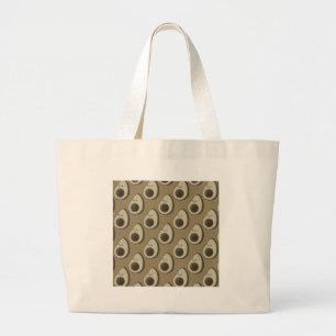 Grand Tote Bag Motif Avocado de style vintage