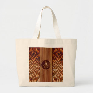 Grand Tote Bag Motif Bois